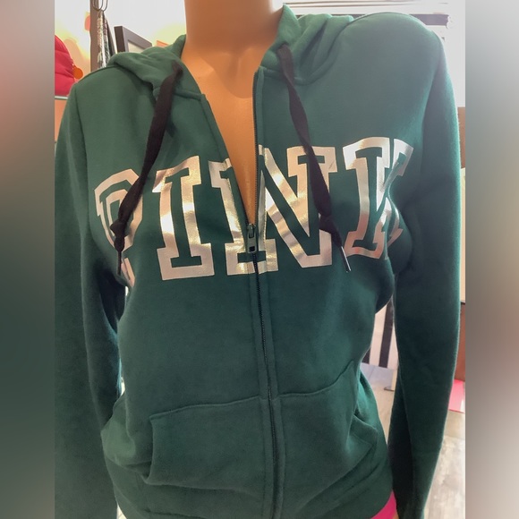 PINK Victoria's Secret Tops - VS PINK FULL ZIP HOODIE